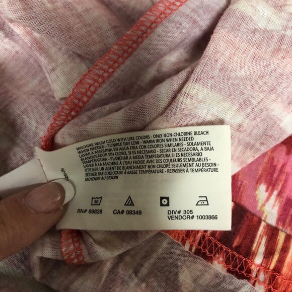 Gloria Vanderbilt Tunic Womens Size 1X Maroon Pink Sleeveless Relaxed Top - Picture 7 of 9